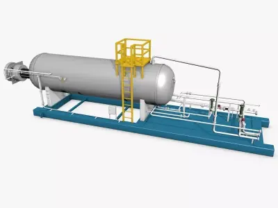 Industrial Boiler Construction 3D model