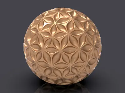 sphereleaf flower of life egg 3D print model