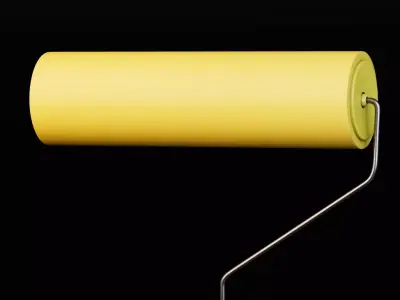 Paint Roller Free low-poly 3D model