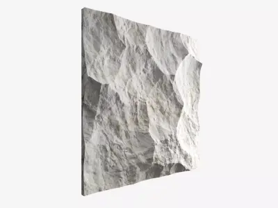 363-RockPanel piece of rock on wall 3D model