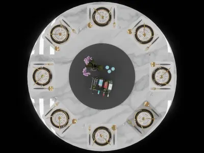 Dining Table set 3D model