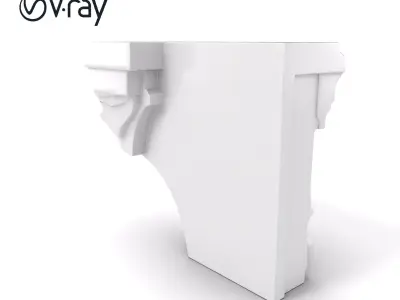 Intricate Ornamental Molding Relief model pack Low-poly 3D model