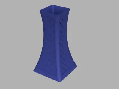 Pen holder - vase 03  Free 3D print model