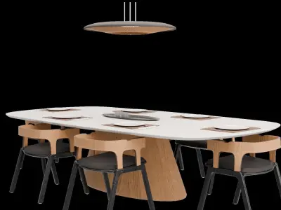 Dining Set  Free 3D model