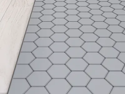 Kaleidoscope hexagonal tile pattern 3D model