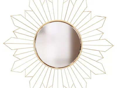 Wall mirror 78x2x78cm 806346 3D model