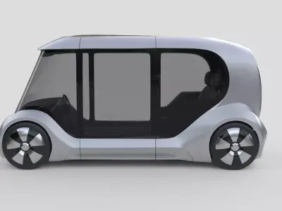 Futuristic City Transport Capsule 3D model