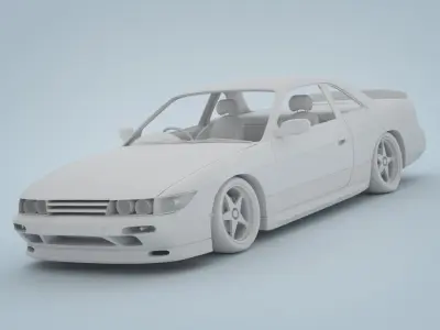 Nissan Silvia S13 1994 3D model
