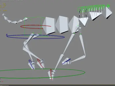 GALLOPING HORSE Low-poly 3D model