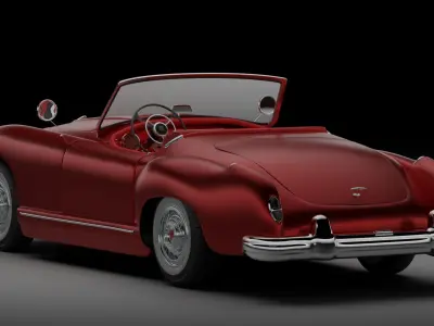 Nash healey 1952 3D model