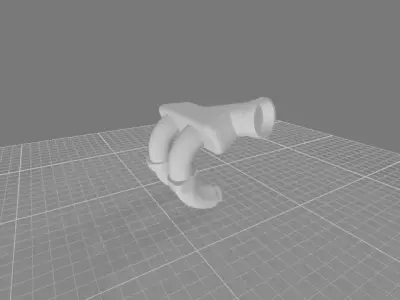 mazda rotary 13b efi intake manifold 3D model