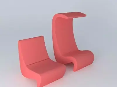 Amoeba Chair - Verner Panton (1970) Free 3D model