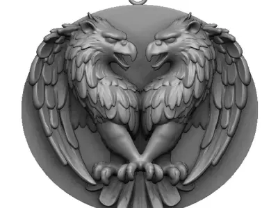 eagle pendant 3D print model