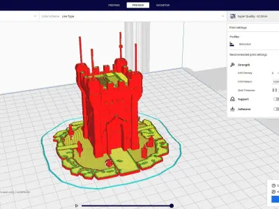 medieval monument 3D print model