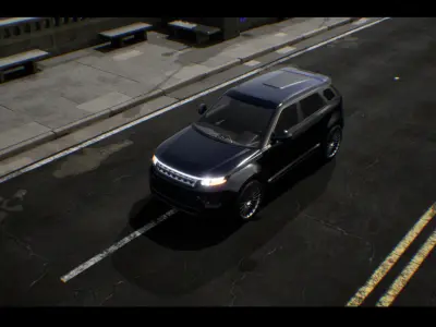 SUV 03 Driveable Animated Realistic Low-poly 3D model