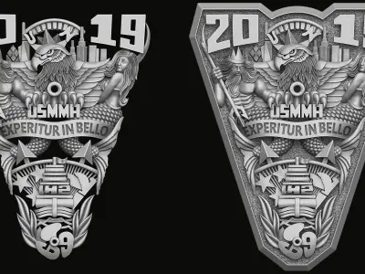 Bas-relief for the United States Ring 2019 3D print model