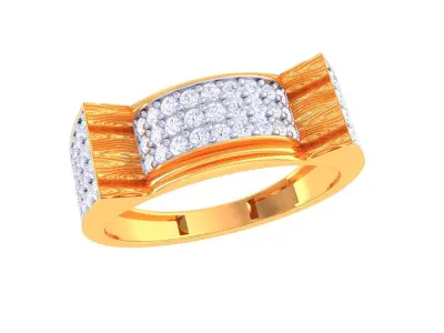 Mens gemstone diamond men Ring with details images 12 3D print model