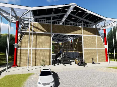 Industrial Building  3D model