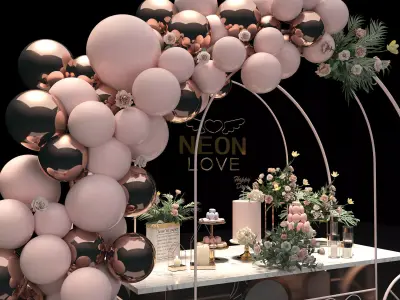 wedding stage 3D model