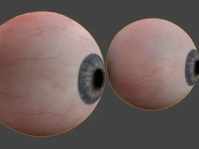 Human Eyes Game Ready for Unreal Ungine or Unity Low-poly 3D model