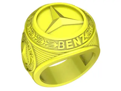 A3836 Logo Car Men Ring 3D print model