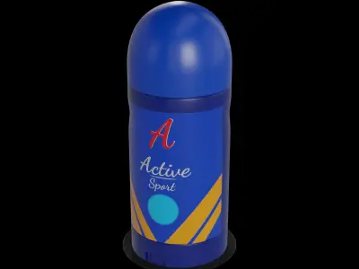 Stick deodorants for men Active Sport Stick Deodorant Low-poly 3D model