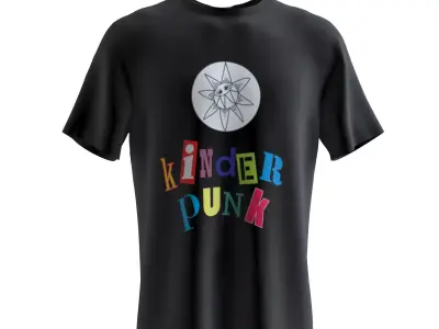 T-Shirts t - shirt with skull and crossbones 3D model