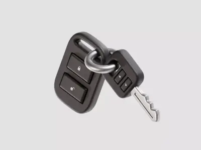 Car Key 3d model Low-poly 3D model
