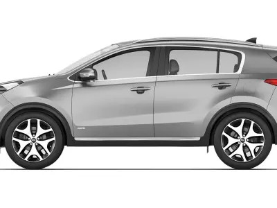 KIA Sportage GT-line 2018 3D model