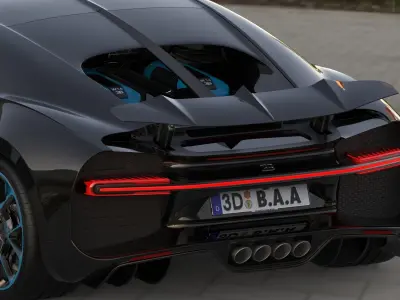 Bugatti chiron sport 2019 3D model