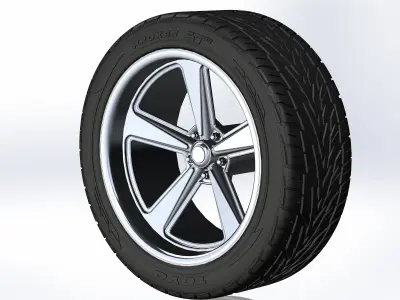 Custom wheels US Mags Bandit Concave for your scale model 3D print model