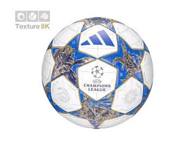 UEFA Champions League 2026 Match Ball 3D model Low-poly 3D model