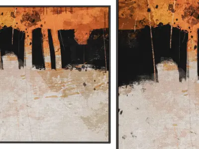 6 Abstract Frames Set 10 3D model