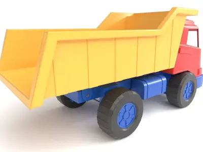 Toy Truck Low-poly 3D model