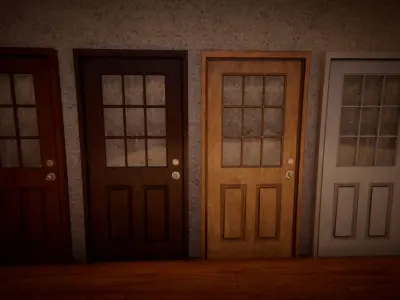 Door Collection Unity HDRP  Low-poly 3D model