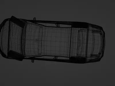 low-poly High qauilty game-ready 2021 cadliac blackwing Low-poly 3D model