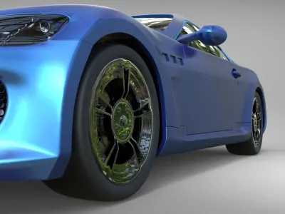 Car Model maserati granturismo 3D model