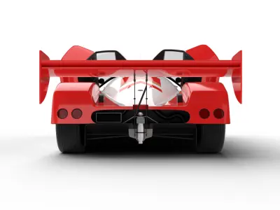 Nissan R90CK Cabin Racing 1990 HQ 3d model 3D model