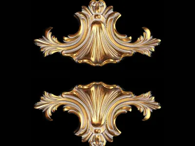 Classic carved 114 3D model