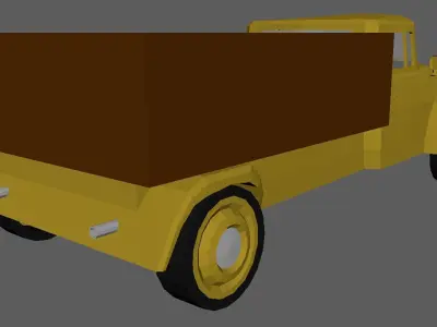 Low Poly Truck 01 Low-poly 3D model