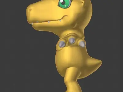 Digimon - Agumon Low-poly 3D model