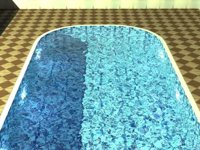 Pool Decoration Model Low-poly 3D model