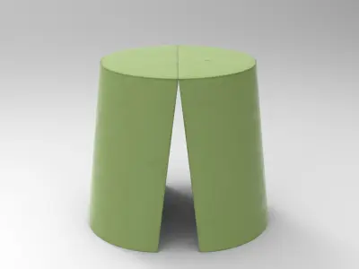 Kofy Stool Low-poly 3D model