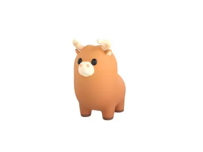 Bull Character 3D model