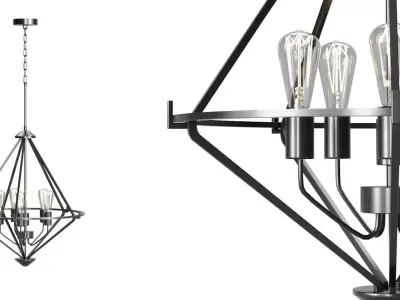 Exuberant Chandelier 3D model