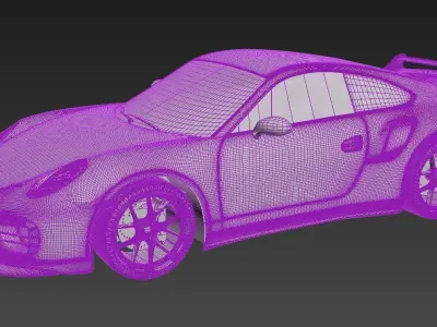 Porsche 911 turbo - 2015 3D model