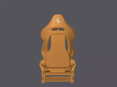 Ferrari Racing Seat  Diorama Scale Model  Printable 3D print model