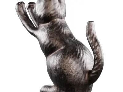 Metal Cat Bookends 3D model