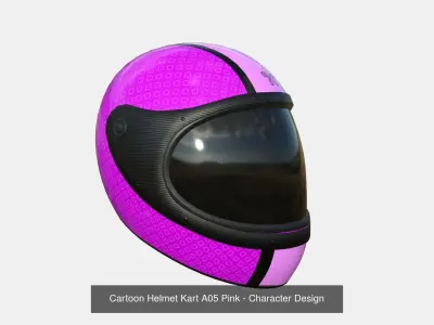 10 Cartoon Karts Pink Collection - Vehicle Racing Design 3D Model Pack