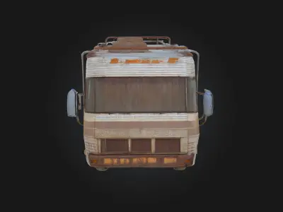 Van Voyager  Retro Adventure on Four Wheels 3D model
